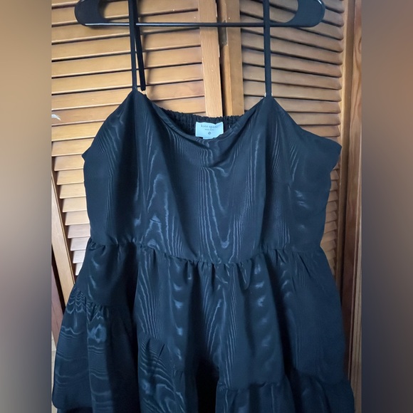 Kate Spade Black Layered Midi Dress - Picture 4 of 6